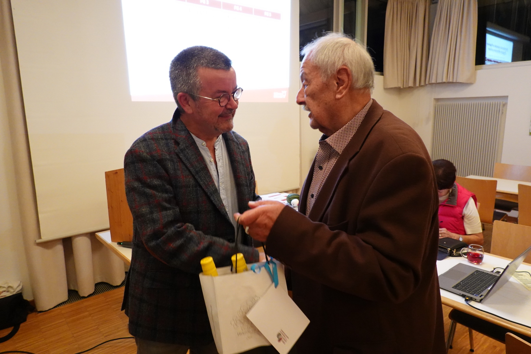 Bernd Fuchs bedankt sich