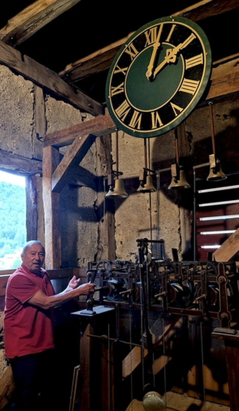 Uhrwerk im Glockenturm